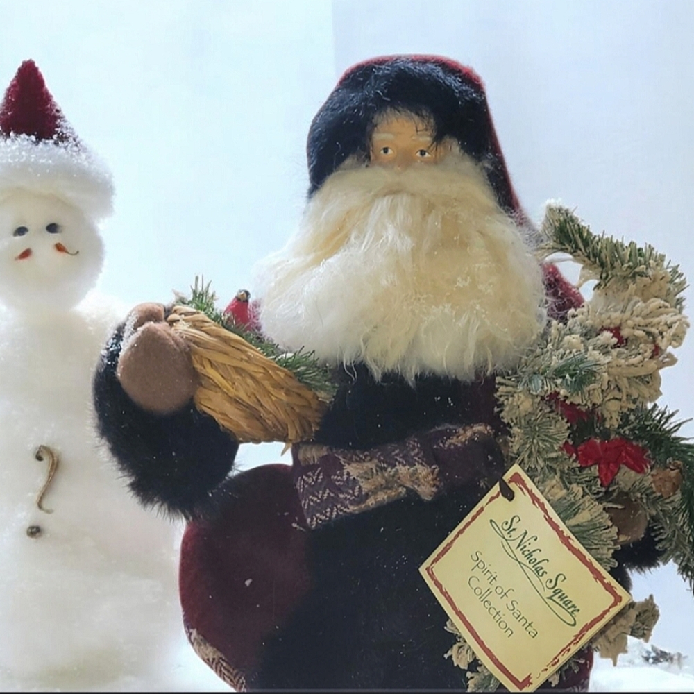Festive Santa Claus Figurine By ST.Nicholas Square